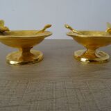 Pair of salters bird snake design Michael Aram 1990