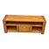 Solid pine wood TV unit stained with drawer and storage.