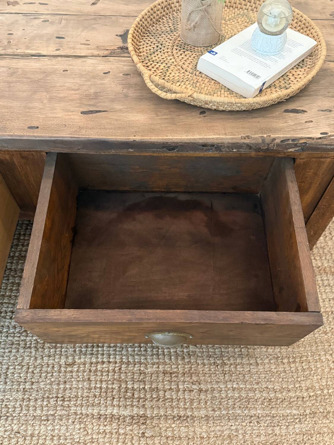 Solid wood coffee table