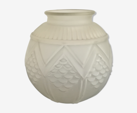 Vase en pâte de verre art déco