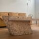 Table basse vintage en pierre de Mactan