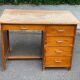 American wooden desk with 5 drawers