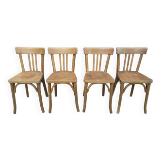 Série de 4 chaises bistrot Baumann
