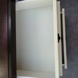 Vintage 3-drawer bedside table in wood and vintage veneer 1970