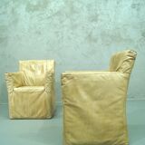 A pair of brutalist armchairs by Gerard van den Berg for Montis, 1970s