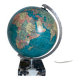Vintage globe 1976 terrestrial Taride glass marble world map - 30 cm