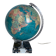 Vintage globe 1976 terrestrial Taride glass marble world map - 30 cm