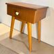Mini bedside table/side table/small vintage wooden chest of drawers