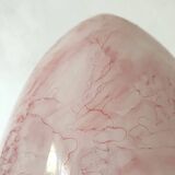 Pink marbled egg lamp, 80s