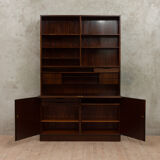Omann Jun rosewood bookcase with secretaire