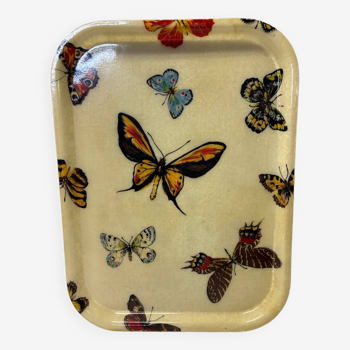 Plateau vintage papillon