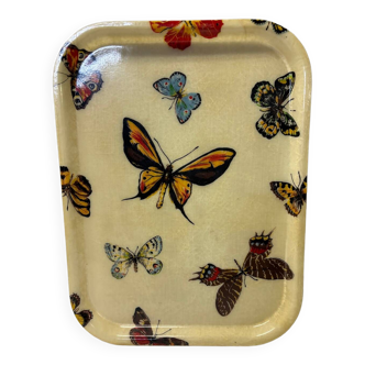 Plateau vintage papillon