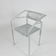 Vintage ‘Carrè VI’ metal arm chairs by Fly Line Italy 1990s