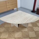 80s travertine coffee table