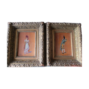 2 tableaux antiques des années