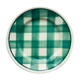 Small green tile plate new givors faiencerie