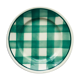 Small green tile plate new givors faiencerie