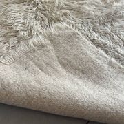 Large vintage carpet 100% pure wool Flokati with long pile from the 60s-70s.