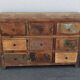 Commode en bois 9 tiroirs