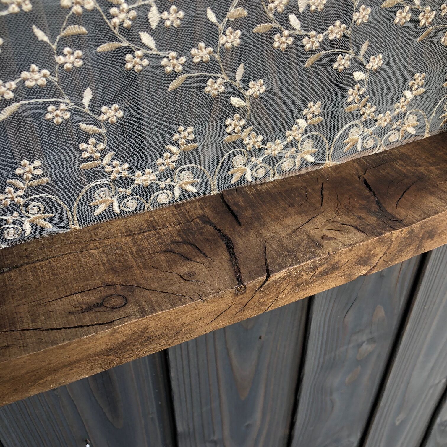 Ancient wooden sieve "lace"