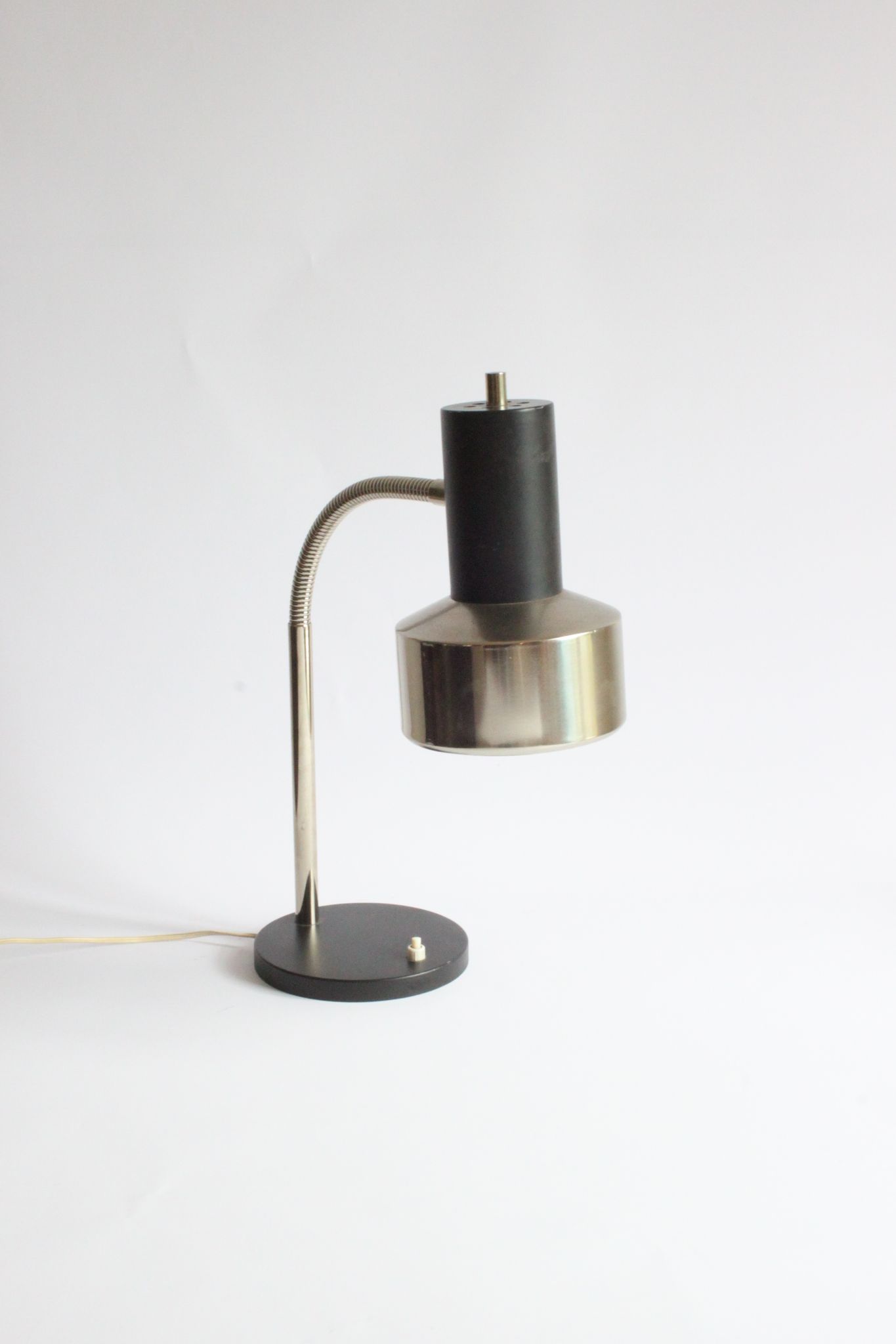 Gooseneck Copper Desk Lamp by Massive Belgium 1960s