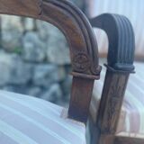 Pair of French mahogany armchairs from the Restoration period