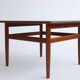 Table basse en teck vintage années 60-70