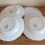 4 hollow plates Art Nouveau 1900 Onnaing Granite Algeciras, Lot 1