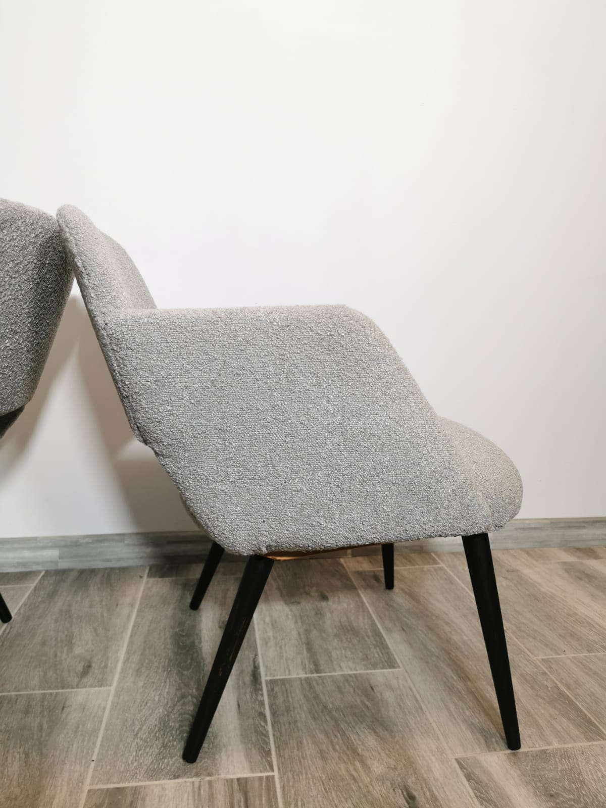 Mid-century restored pair of armchairs