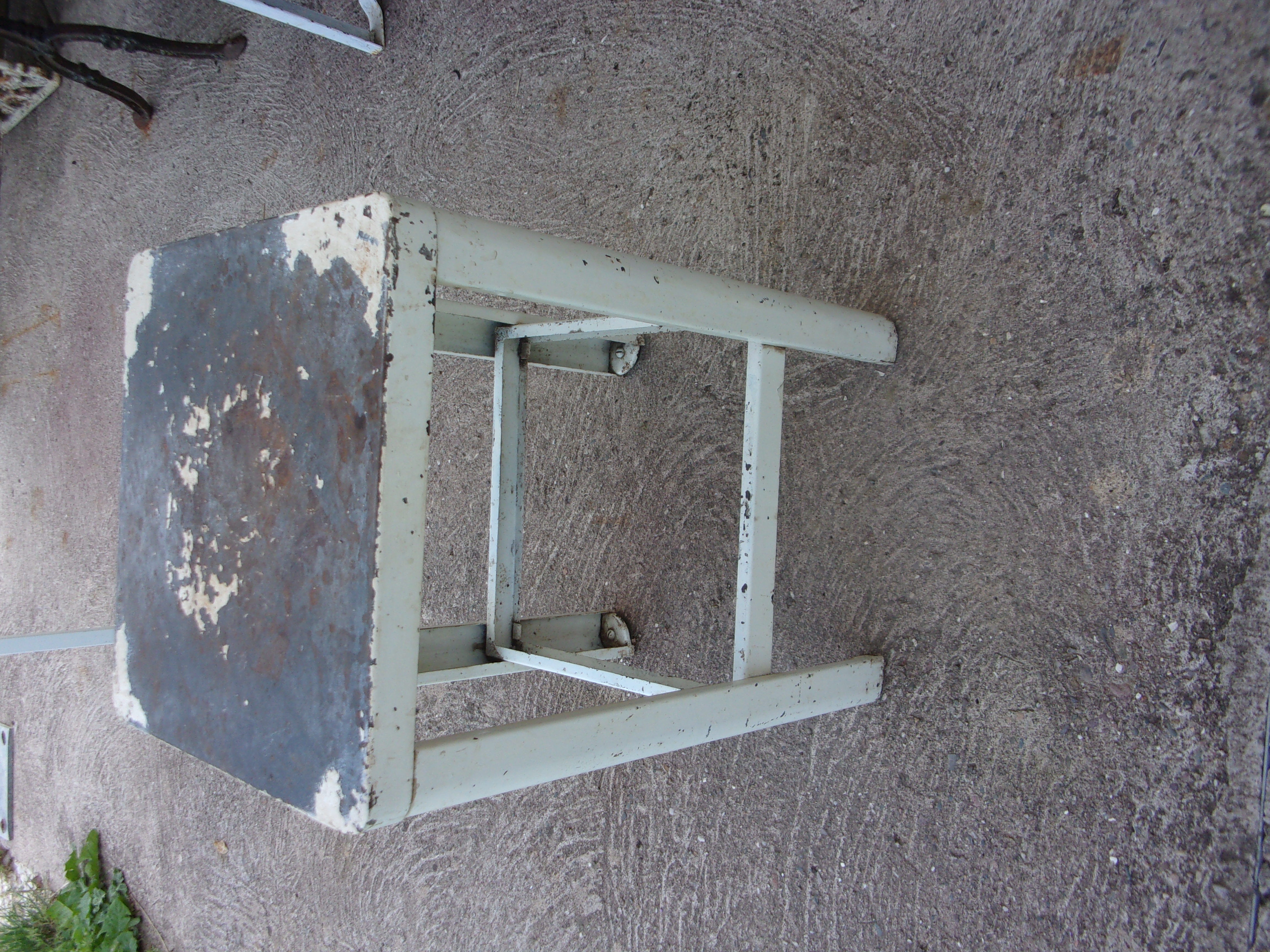 Industrial iron workshop stool 1950/1960