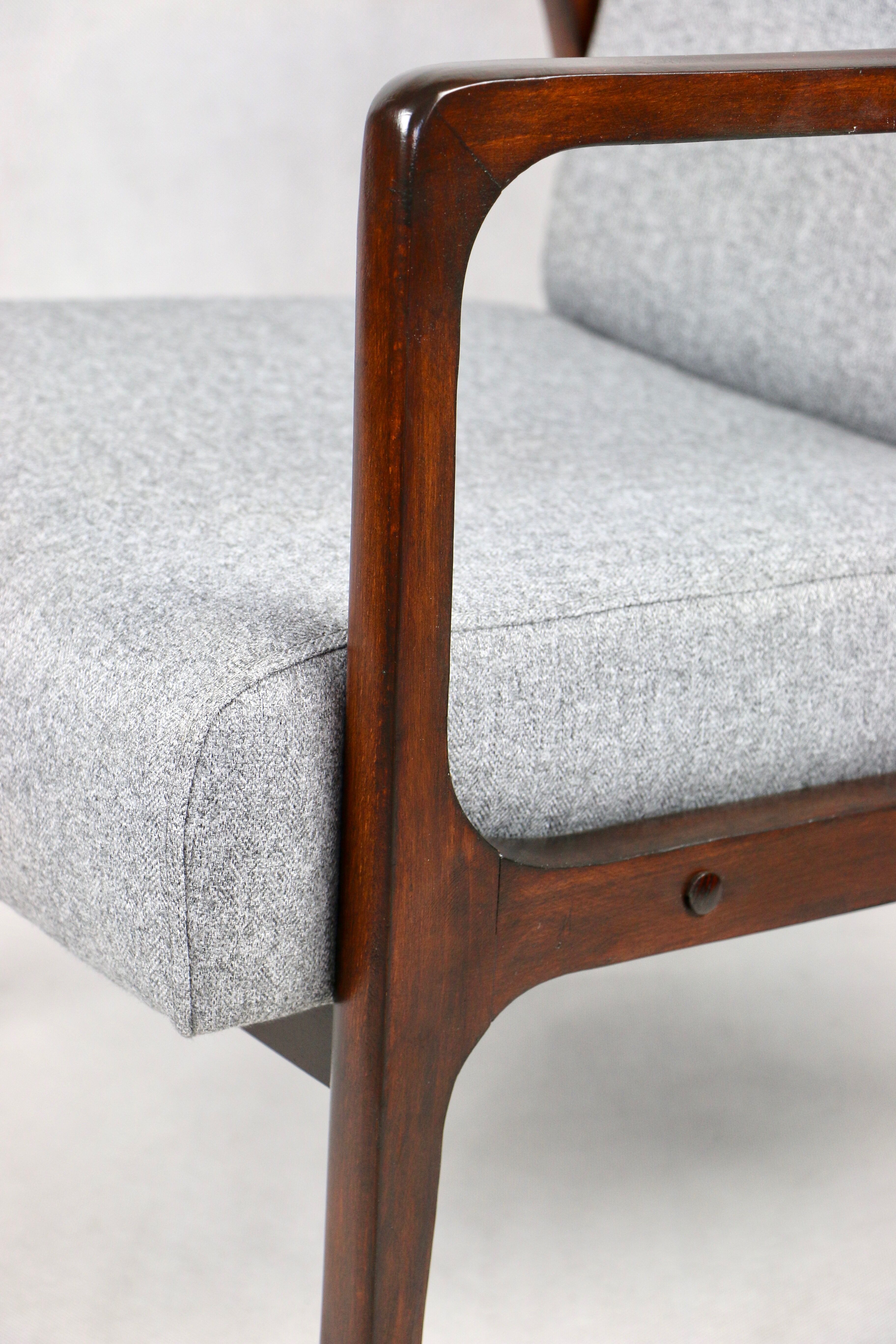 Fauteuil gris, années 1970