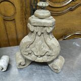 Pair of wooden candlesticks