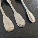 Master Goldsmith : Alfénide, Christofle, Paris - Series of 3 tablespoons - Chinon model