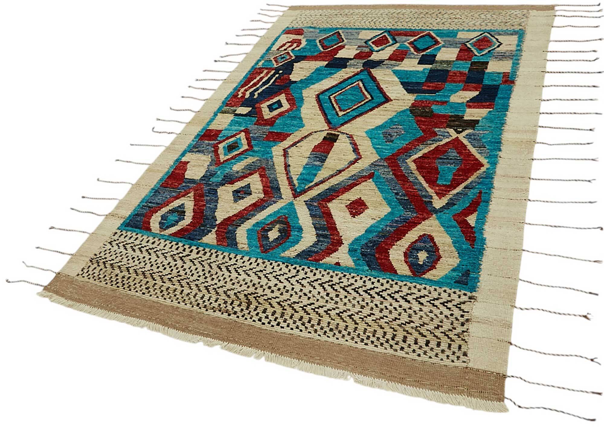 Handmade Tribal Decorative 154 cm x 259 cm Multicolor Wool Carpet