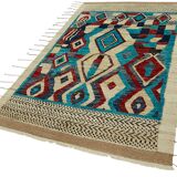 Handmade Tribal Decorative 154 cm x 259 cm Multicolor Wool Carpet
