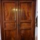 Directoire period wardrobe in solid walnut.