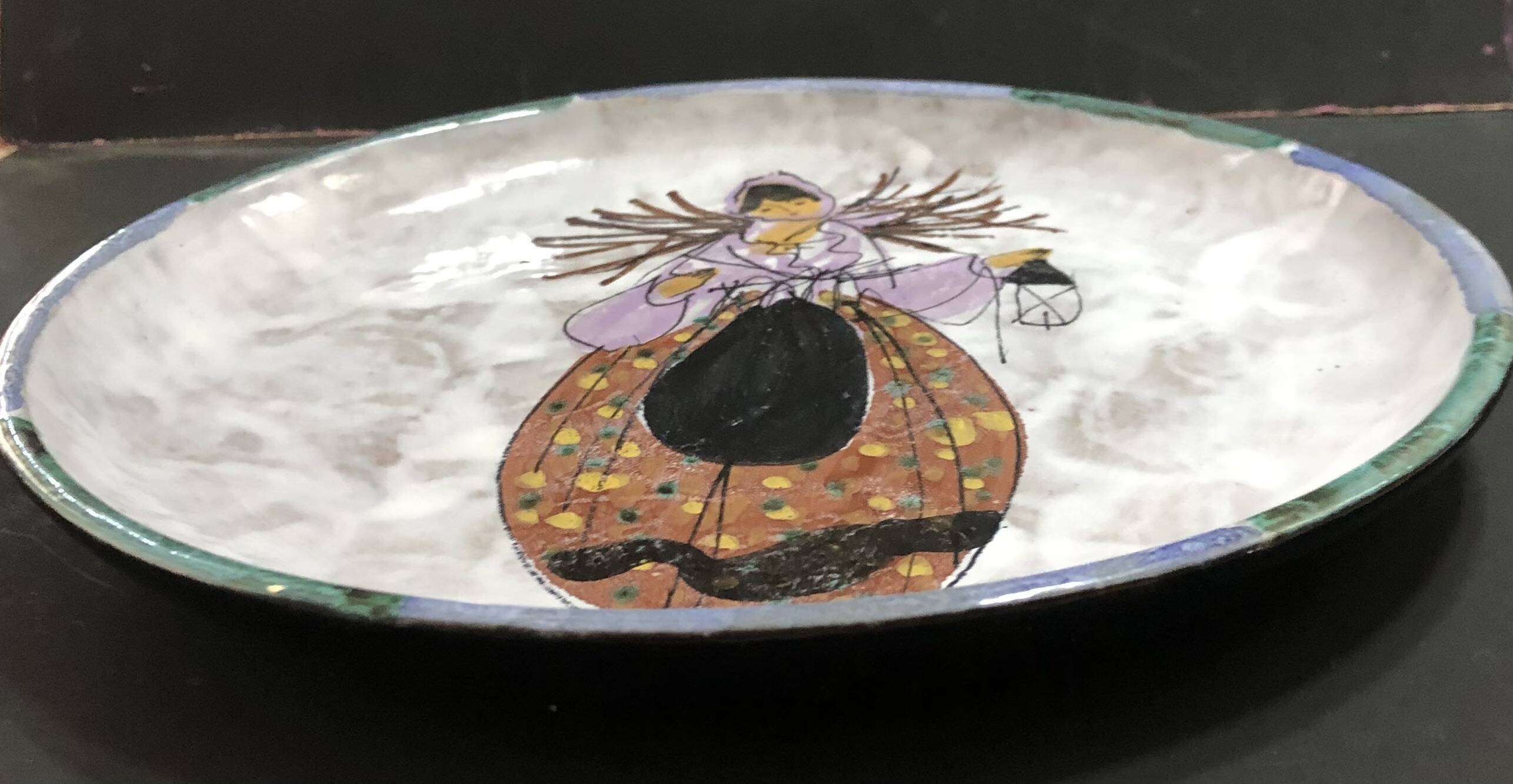 Vallauris ceramic dish by Le Brescon