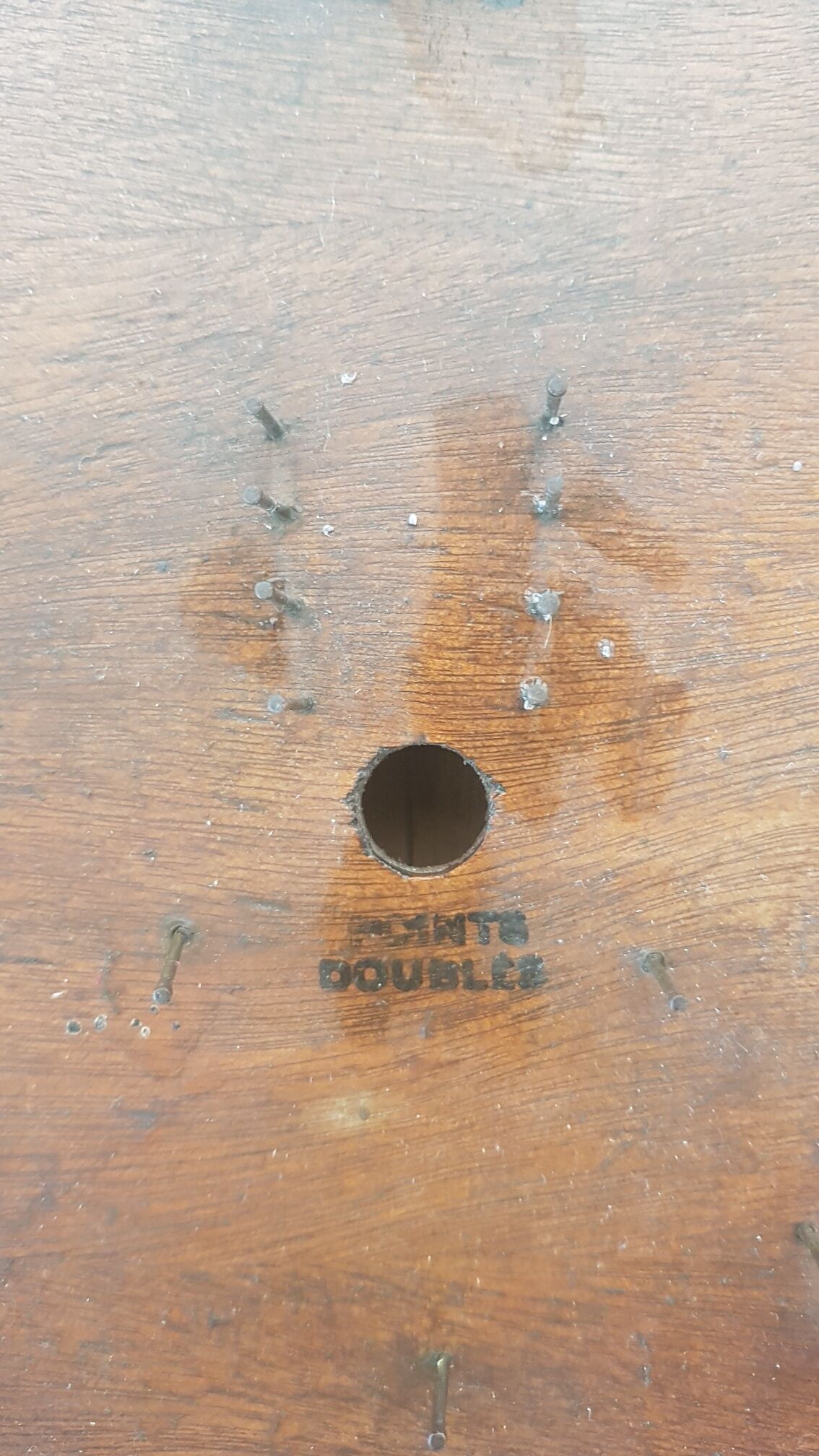 Old wooden pinball machine Jackie