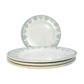 Set de 4 assiettes plates de Digoin et sarreguemines