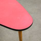 Mid Century Italian Oval Red Table