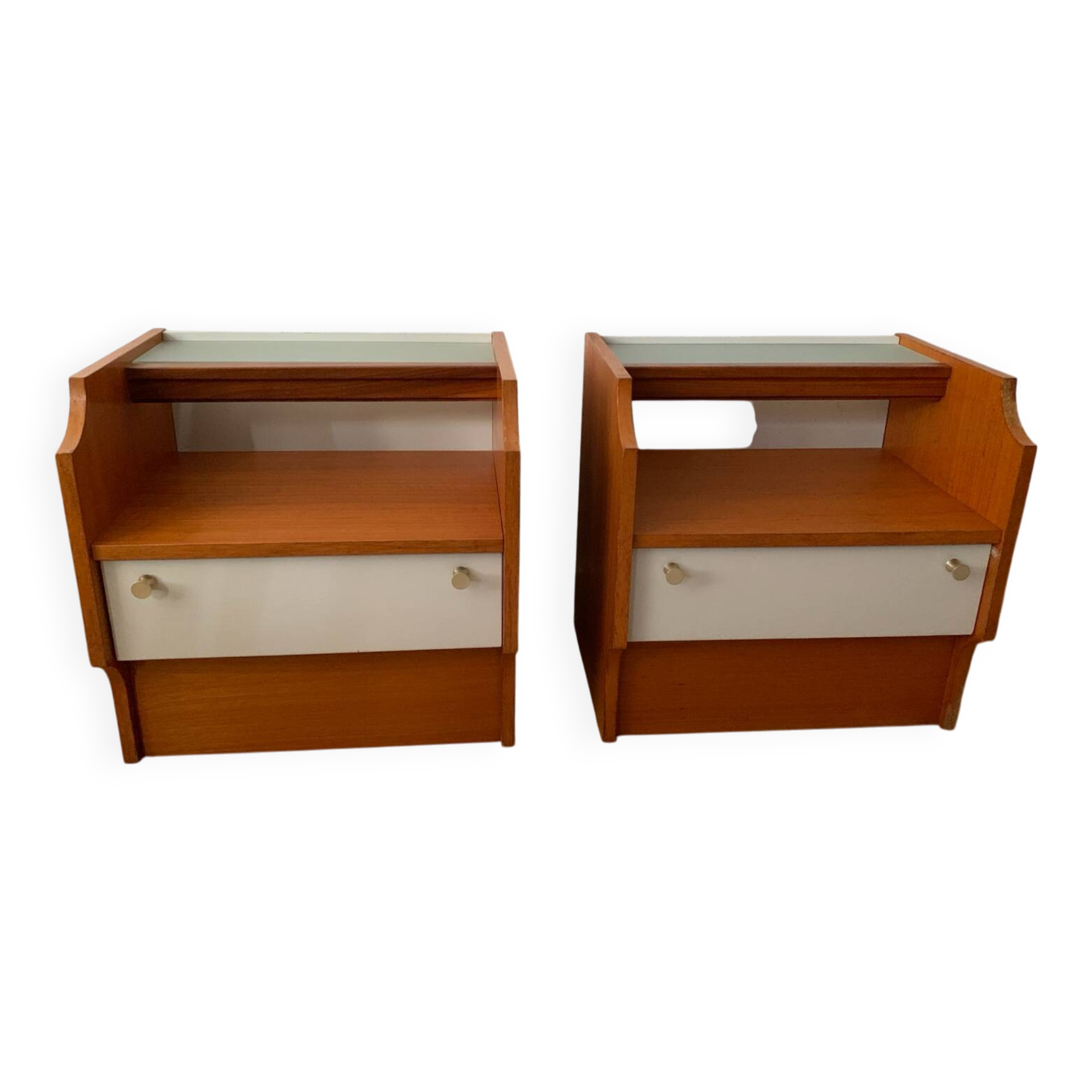 Pair of vintage bedside tables