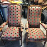 2 Voltaire style armchairs