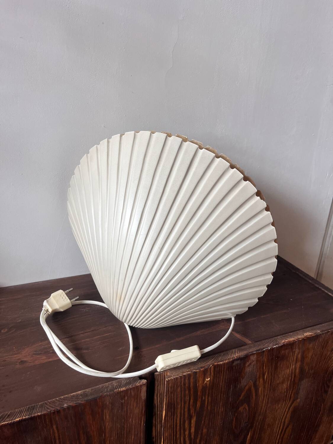 Rare shell lamp by Michel Mahé + André Cazenave for Atelier AF