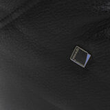 Vintage Togo Ligne Roset 3 seater sofa black leather by Michel Ducaroy 1990s