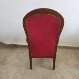 Fauteuil voltaire rouge