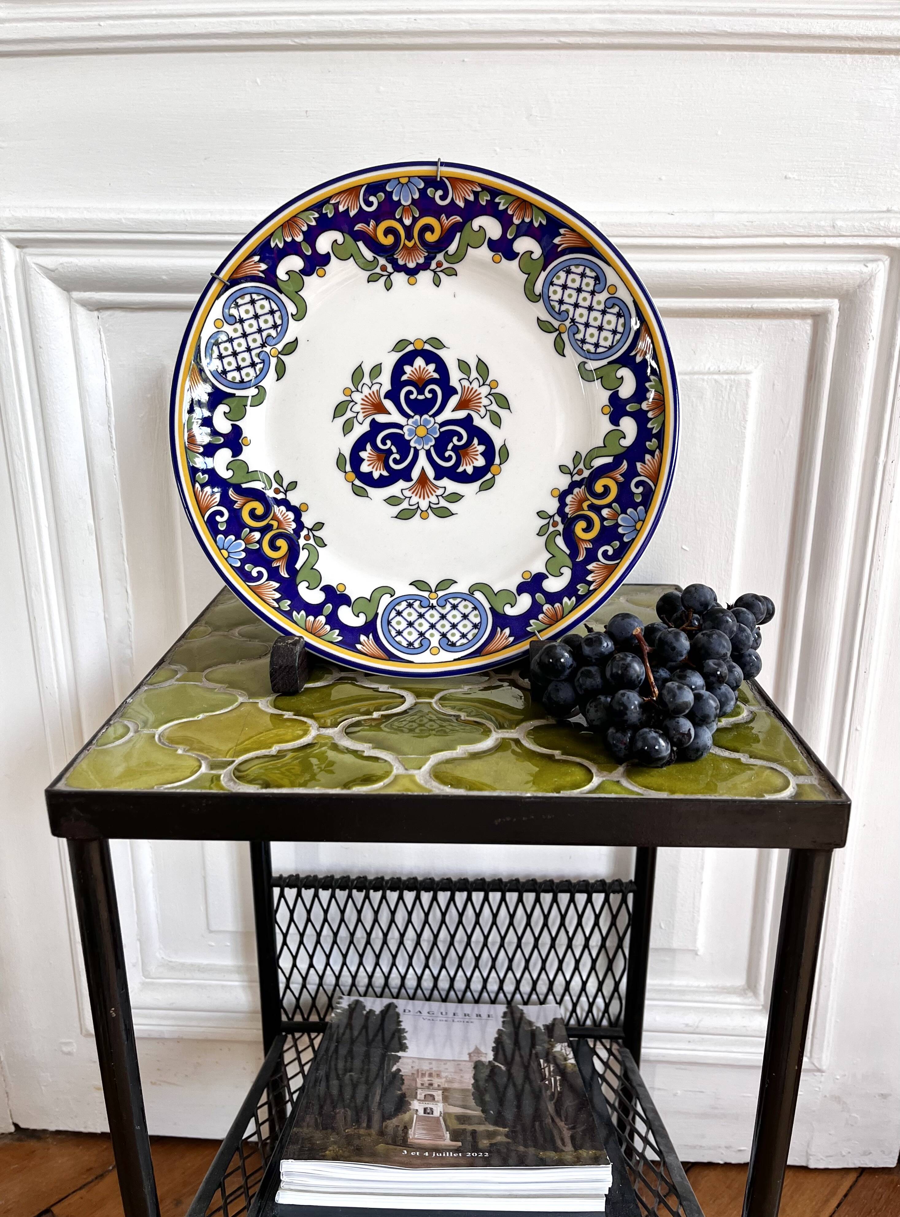 Vintage decorative plate and wall mount