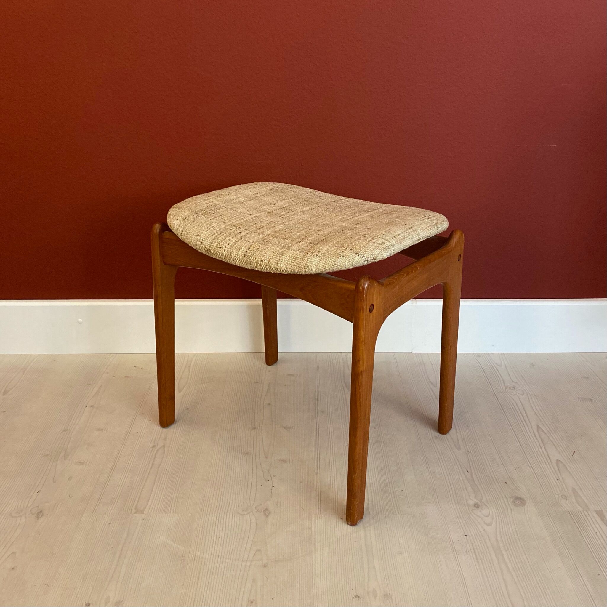 Danish MidCentury Teak Stool by Erik Buch, 1960s