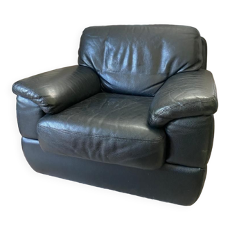 Steiner chair 90s black leather