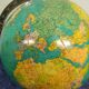 Globe terrestre lumineux vintage JRO Wechselbid, France