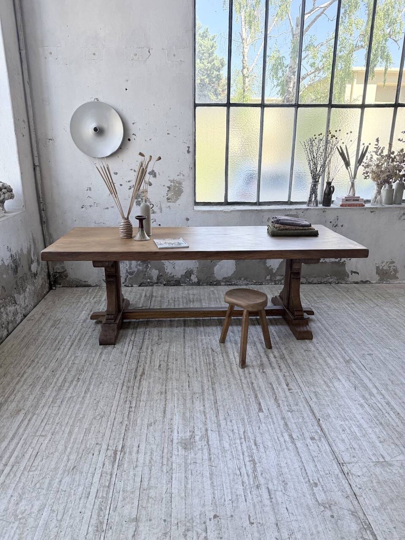 Table monastère chêne 1950 XXL